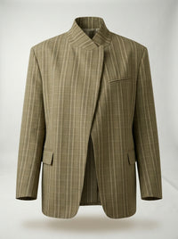 Blazer A Quadri Beige